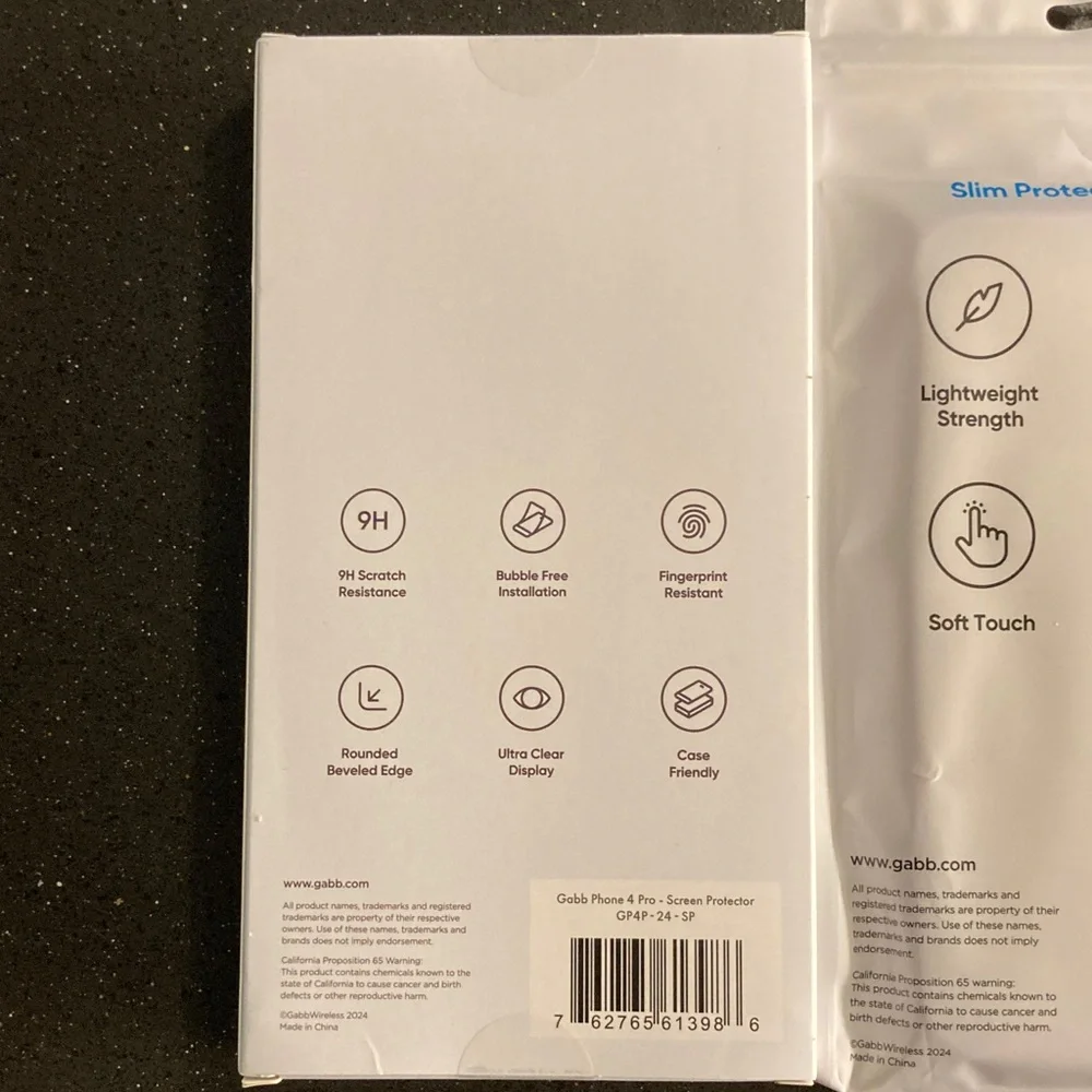 Slim Case for Gabb Phone 4 Pro and Screen Protector
